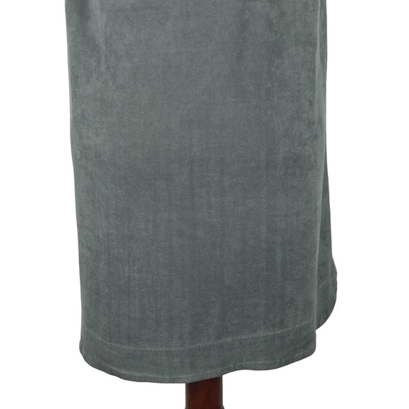 BEAR DANCE SLEEVELESS SCOOP NECK FAUX SUEDE TANK SHIFT DRESS GRAY MEDIUM EUC - Picture 9 of 13